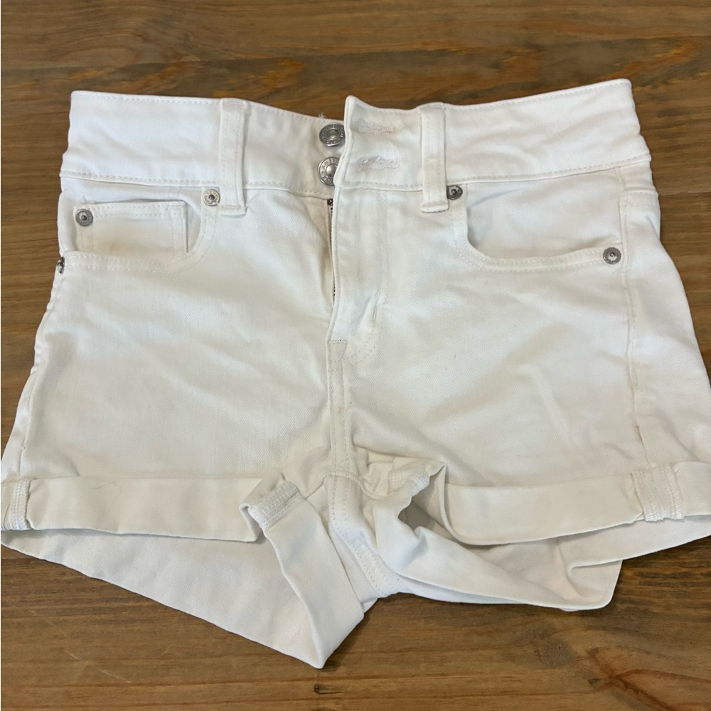 American Eagle Outfitters White Jean Shorts